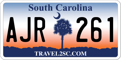SC license plate AJR261