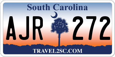 SC license plate AJR272