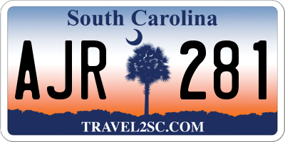 SC license plate AJR281
