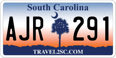 SC license plate AJR291