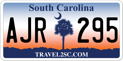 SC license plate AJR295