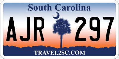 SC license plate AJR297