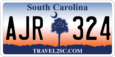 SC license plate AJR324