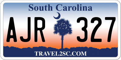 SC license plate AJR327