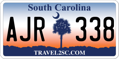 SC license plate AJR338