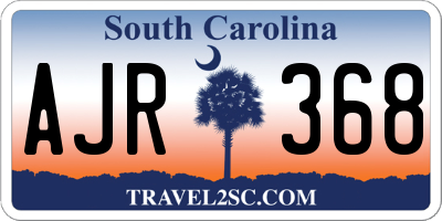 SC license plate AJR368