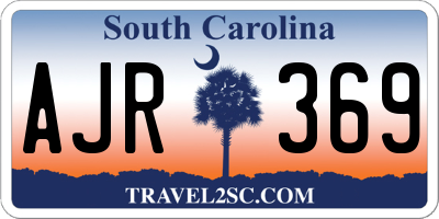 SC license plate AJR369