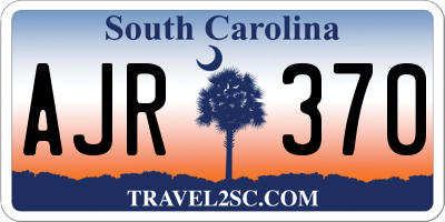 SC license plate AJR370