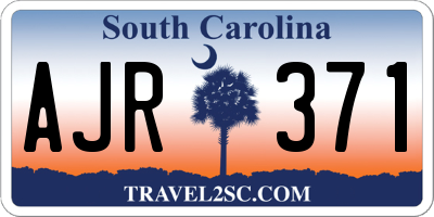 SC license plate AJR371