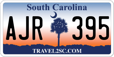SC license plate AJR395