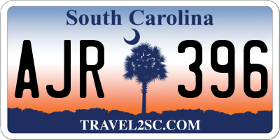 SC license plate AJR396