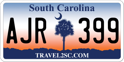 SC license plate AJR399