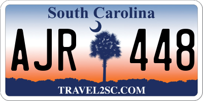 SC license plate AJR448