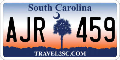 SC license plate AJR459