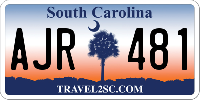 SC license plate AJR481