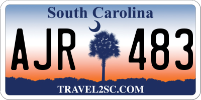 SC license plate AJR483