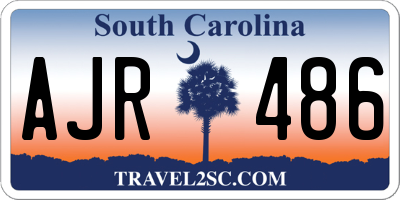 SC license plate AJR486