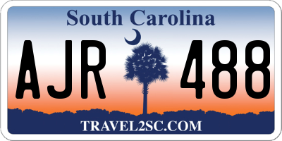 SC license plate AJR488