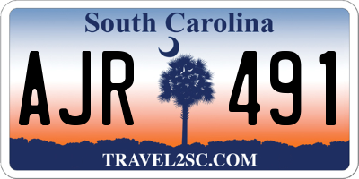 SC license plate AJR491