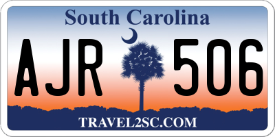 SC license plate AJR506