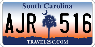 SC license plate AJR516