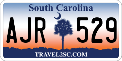 SC license plate AJR529