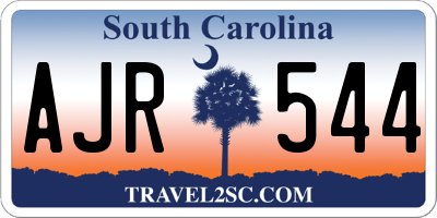 SC license plate AJR544
