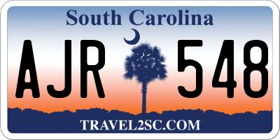 SC license plate AJR548