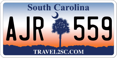 SC license plate AJR559