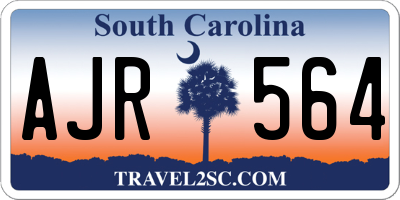 SC license plate AJR564