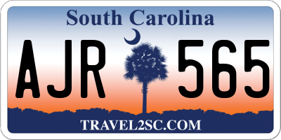SC license plate AJR565