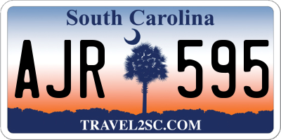 SC license plate AJR595