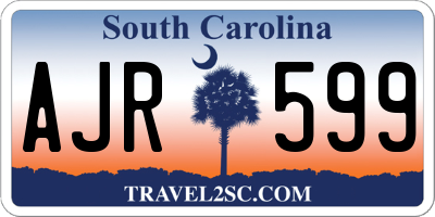 SC license plate AJR599