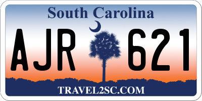 SC license plate AJR621