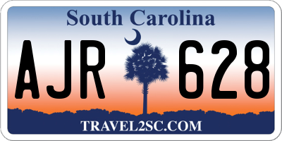 SC license plate AJR628