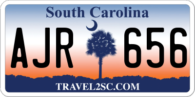 SC license plate AJR656