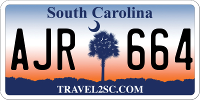 SC license plate AJR664