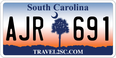SC license plate AJR691