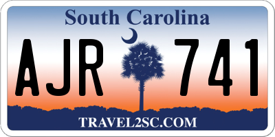SC license plate AJR741