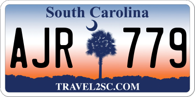 SC license plate AJR779
