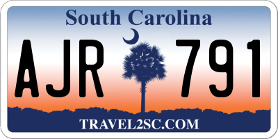 SC license plate AJR791