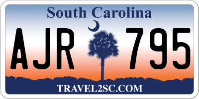 SC license plate AJR795