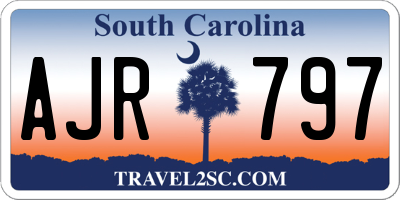 SC license plate AJR797