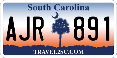 SC license plate AJR891