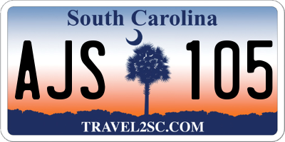 SC license plate AJS105