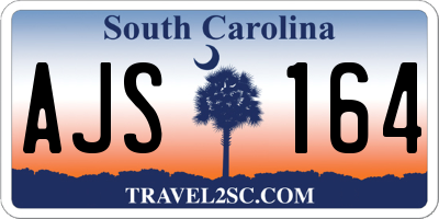 SC license plate AJS164