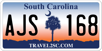 SC license plate AJS168