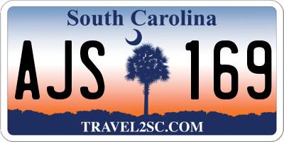 SC license plate AJS169