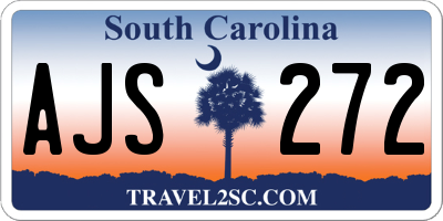SC license plate AJS272