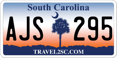 SC license plate AJS295